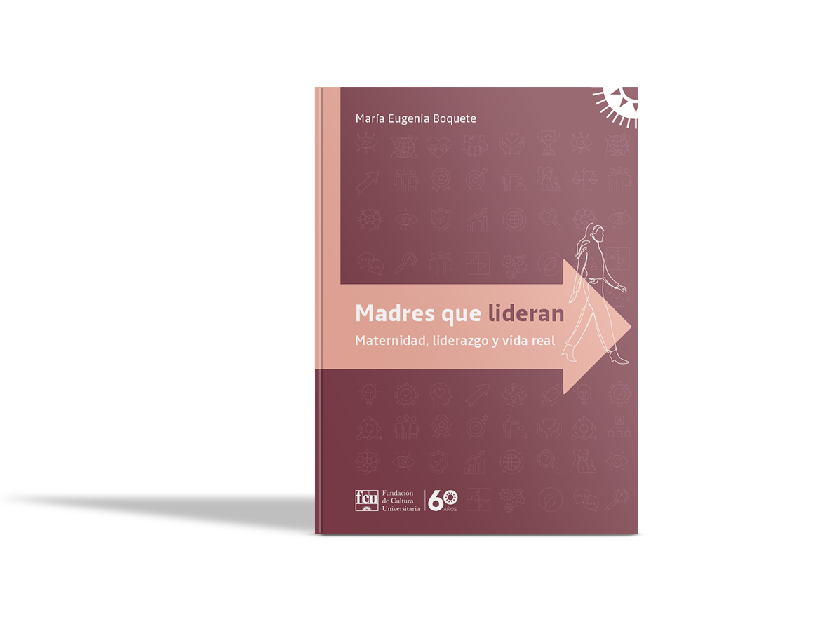 Mockup del libro Madres que Lideran, de María Eugenia Boquete